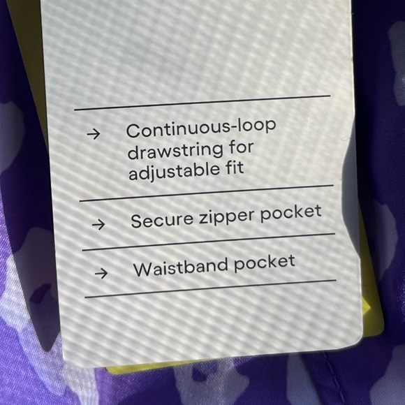 All In Motion Mid Rise Run Shorts with Pockets Lined Purple L  Activewear - Picture 2 of 6